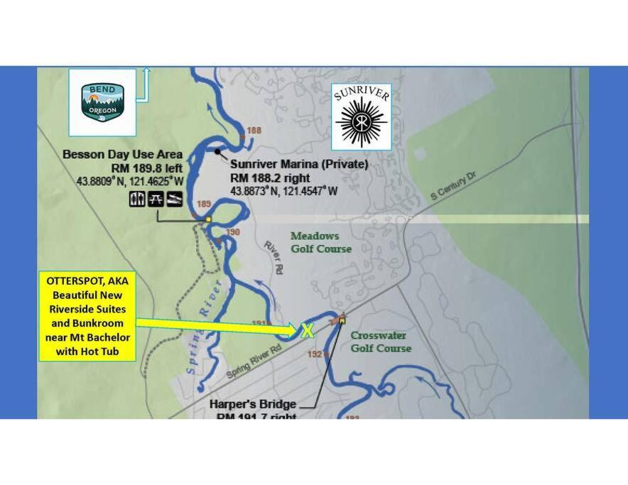 בנד Beautiful Riverfront Near Mt Bachelor With Hot Tub מראה חיצוני תמונה